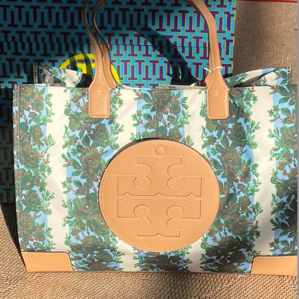 TORY BURCH LARGE ELLA PRINTED TOTE